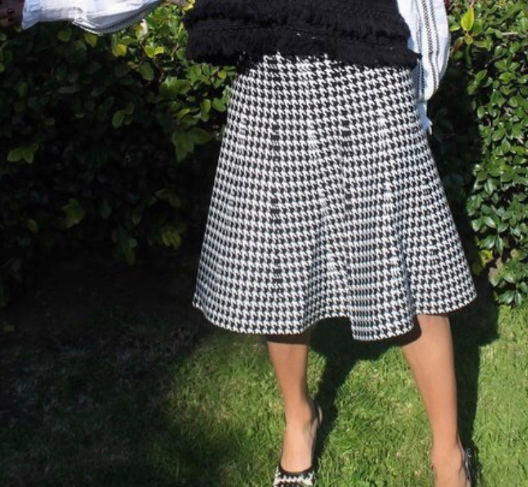 MM Houndstooth Skirt - Atarie Style Consulting