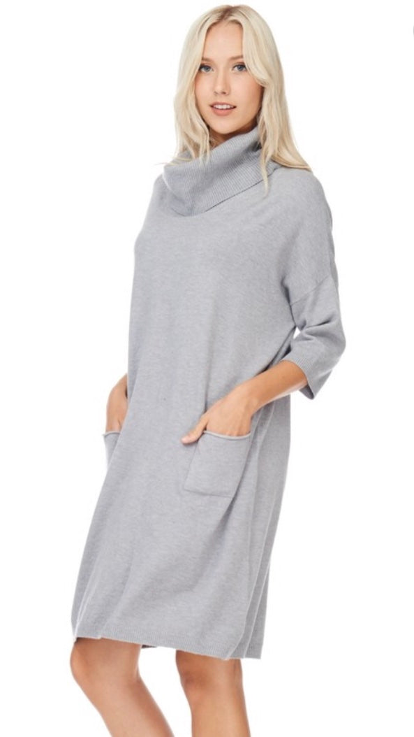 Grey Sweater Dress