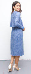 Suede dress (Baby Blue)