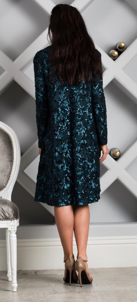 Sequin Dress (Turquoise)